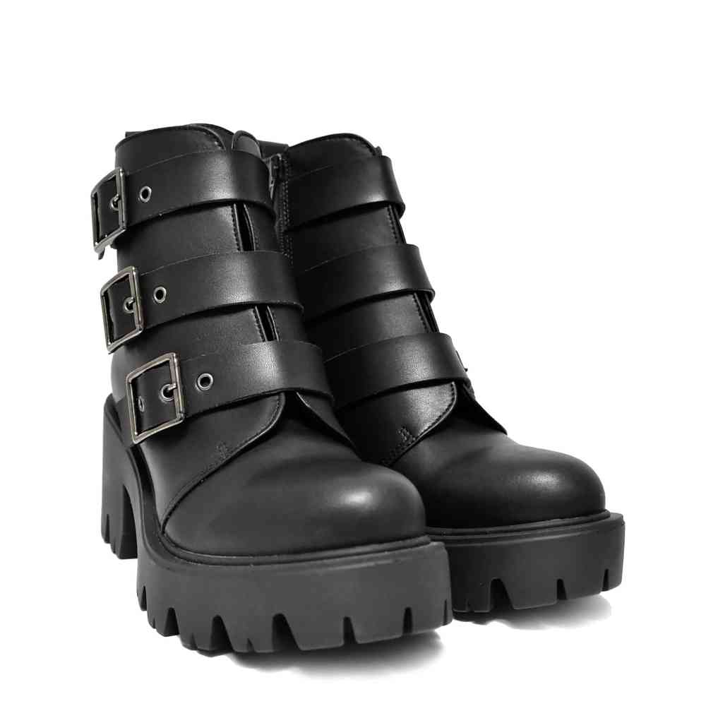 Altercore - Patty Vegan Bottes de plate-forme - Noir